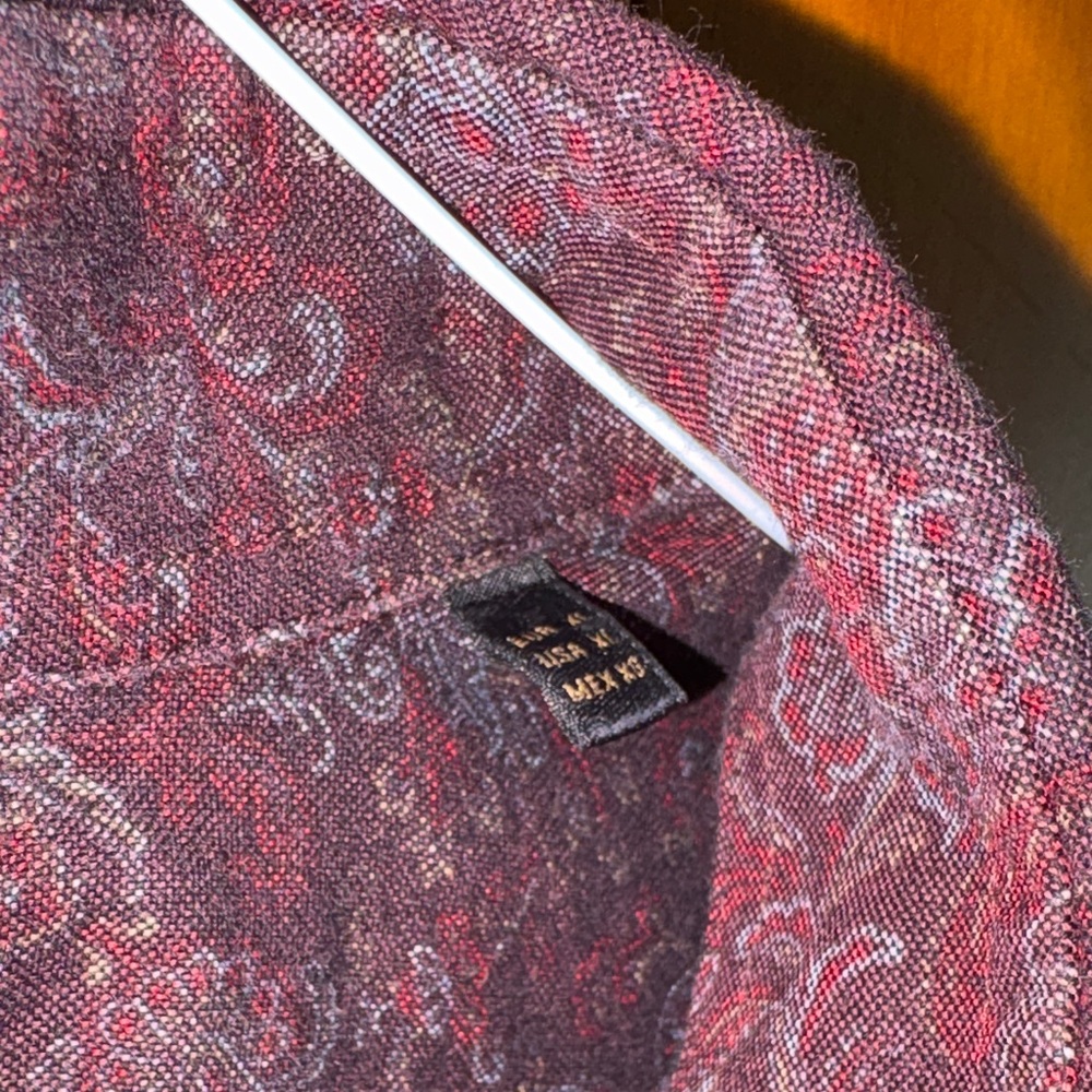 Massimo Dutti Dark Red Patterned Shirt - Picture 4 of 8